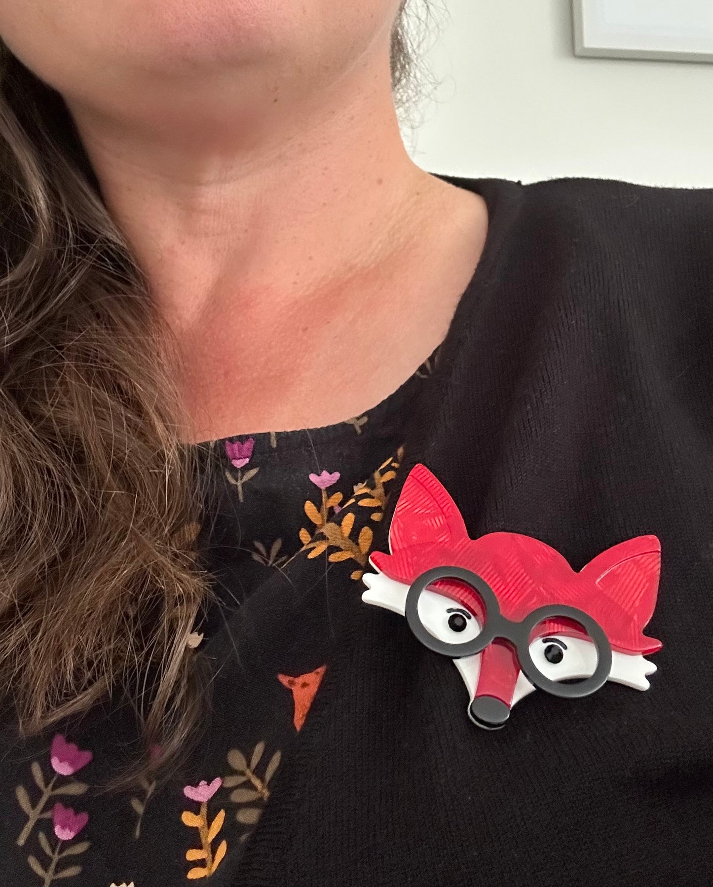 Professor Foxington Brooch