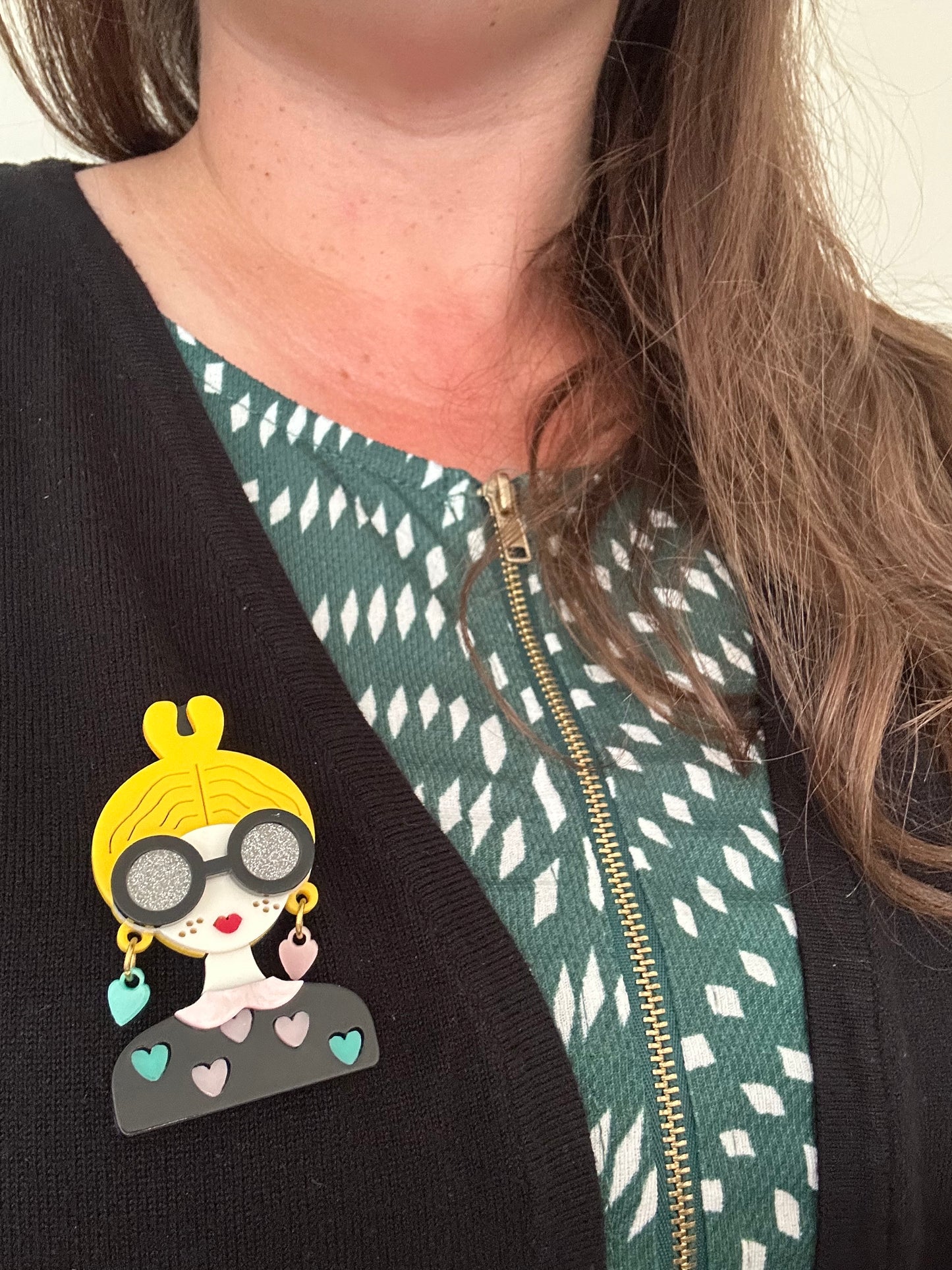 Miss Heartbreaker Brooch