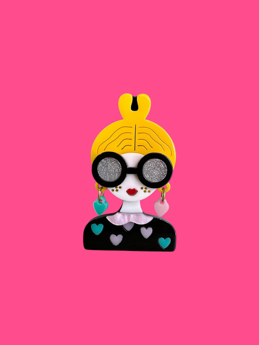 Miss Heartbreaker Brooch