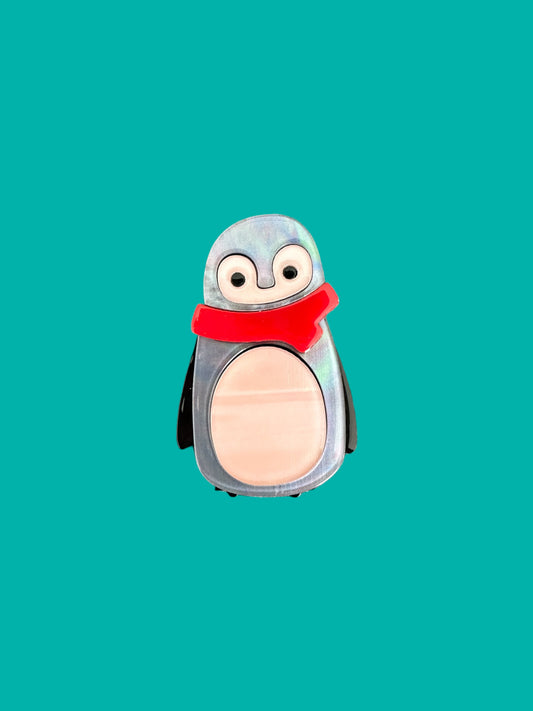 Chillbert the Penguin Brooch