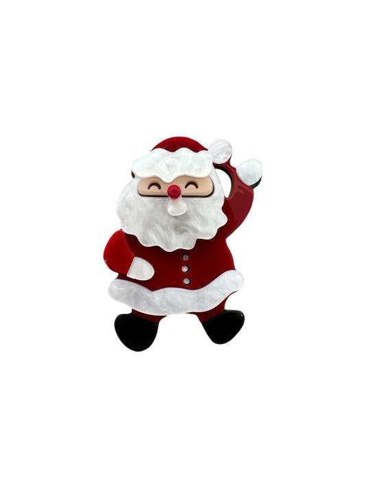 Jolly Rebel Santa Brooch